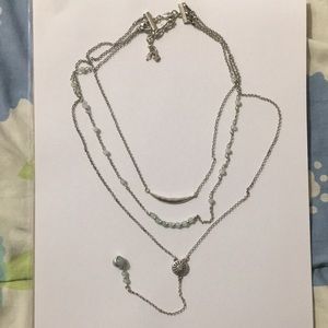 Lucky Brand three layer necklace